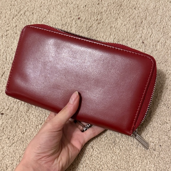 Red Zip-Around Wallet - Picture 3 of 4